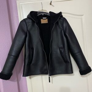 BearPaw Black Textured Jacket